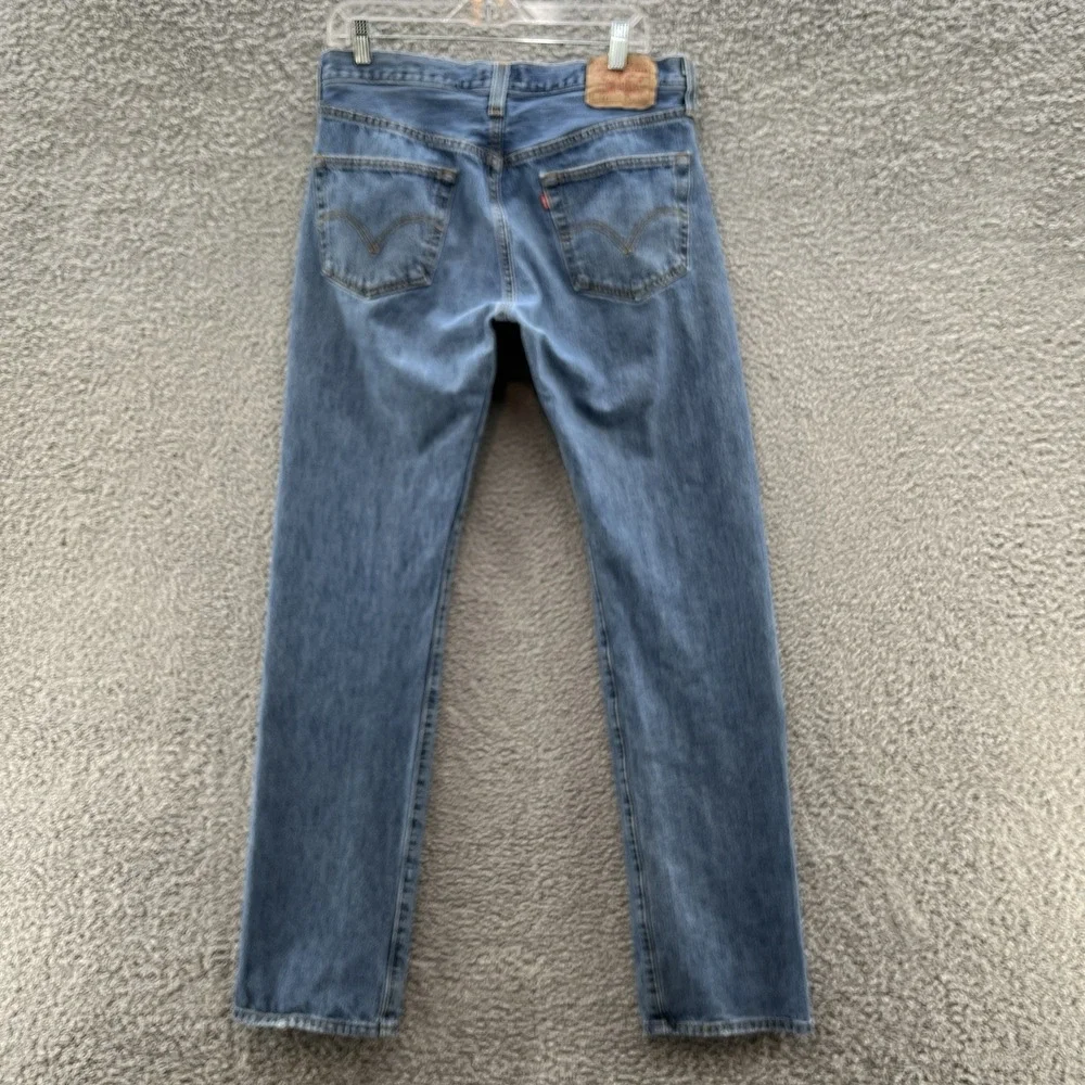 VTG Levis 501 Jeans Mens 34X33 Blue Straight Leg Button Fly Y2K Denim
